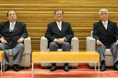 石破氏、首相臨時代理の5閣僚を指名　筆頭は林官房長官