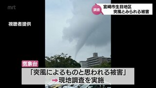 ビニールハウス6棟が破れるなど　宮崎市で突風とみられる被害　けが人や家屋への被害はなし　