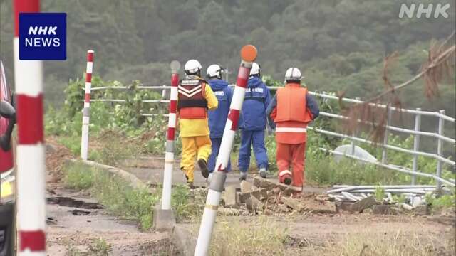 石川 記録的大雨で安否不明 31歳女性捜索 雨で一時中断も継続