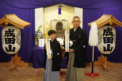 市川團十郎さん、襲名披露締めくくり　成田山大阪別院が出開帳