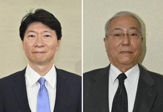 岡山知事選、２氏が届け出　現職と新人一騎打ち