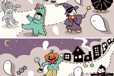 脳も喜ぶ？違い探し　「ハロウィーン」