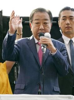 立民野田氏「裏の政治文化壊す」　公示日は大物議員の選挙区回る