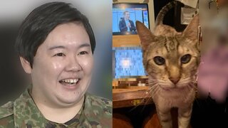 【やす子】愛猫の邪魔に愛情いっぱい「かわいいねアビシ」フォロワーから共感続々