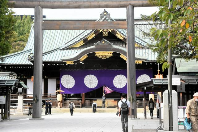 石破首相、靖国神社に真榊奉納　秋の例大祭　参院議長や厚労相も