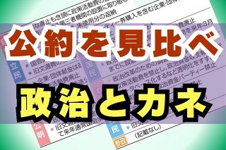 自民党幹部に14億円も…不明朗な「政策活動費」の是非は？　各党の公約をチェック　首相は発言にブレ