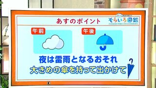 高知の天気　22日は午後から雨に　夜は雷雨となるおそれ　東杜和気象予報士が解説