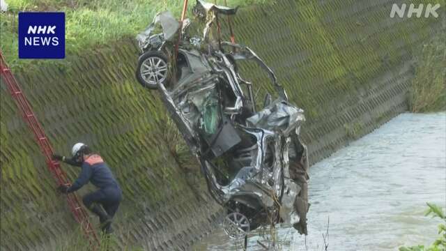 宮崎 日南 流された車見つかるも 70代男性 行方不明