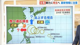 【近畿の天気】２５日（金）は汗ばむ陽気に…２７日（日）以降の予報は台風次第“２１号”発生へ