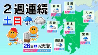 【九州土日の天気】運動会は？投票日は？　雨と雲のシミュレーション【福岡・佐賀・長崎・大分・熊本・宮崎・鹿児島】