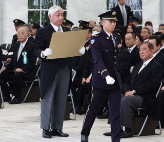 石破首相「犠牲無にせず日本守る」＝殉職自衛隊員追悼式