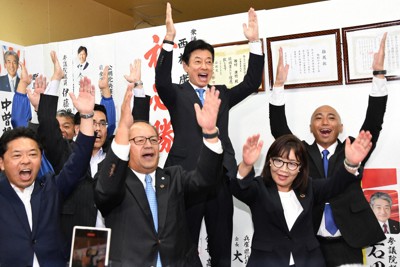 旧安倍派“5人衆”西村康稔氏「信頼得られる政治つくる」　8選確実