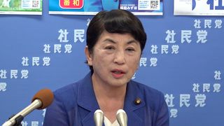 【動画】１議席確保に安堵　福島党首「支持者増やしたい」　社民【２４衆院選】