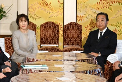 立憲・野田氏、共産・田村氏に首相指名の協力要請　「前向きに検討」