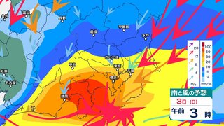 関東甲信地方では2日～3日にかけて前線や台風21号から変わる低気圧の影響で大雨か　“警報級の大雨”となる恐れも【大雨情報・3時間ごとの雨風シミュレーション・31日午後5時更新】