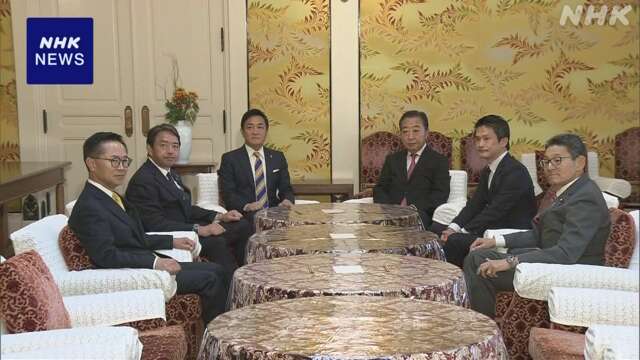 立民 野田代表 国民 玉木代表が会談 年内の規正法再改正で一致