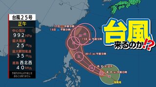 【台風情報】１１月に４つの台風は統計史上初 台風遠くても本州で雨【１７日（日）までの雨と風のシミュレーション】