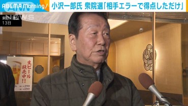 立憲・小沢氏「相手のエラーで得点しただけ」