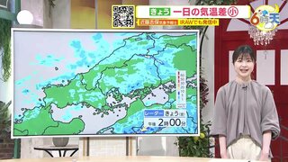 【11/16･17（土日）広島天気】すっきりしない天気　朝の冷え込み弱く１日の気温差小さい