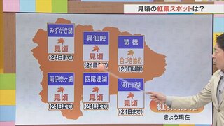 今週末は今年最後のポカポカ陽気となるかも　来週は“冬到来”　見頃の紅葉スポットも含め　気象予報士が解説　山梨　【天気】