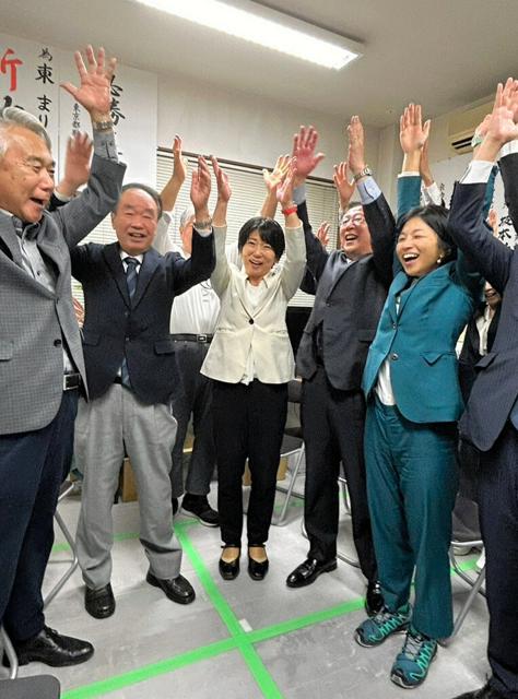 都議補選で自民新顔が当選、立憲との一騎打ち制す　武蔵野市選挙区