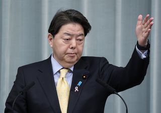 生稲政務官の「靖国参拝事実なし」＝佐渡金山行事で林官房長官